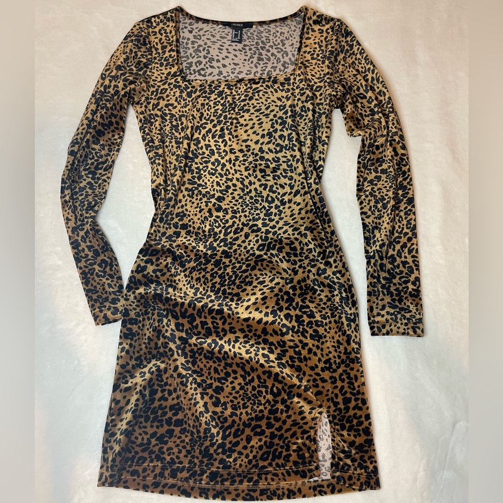 Leopard Print Mini Dress